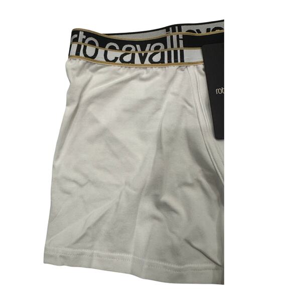 13-68 ROBERTO CAVALLI Men's NWT Cotton Boxer Brief Underwear White M - Picture 4 of 7